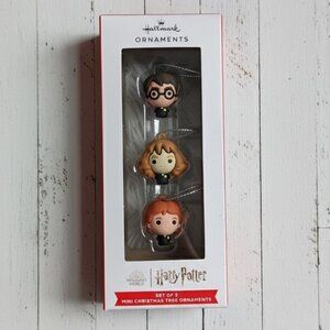 Hallmark Harry Potter Miniature Christmas Ornaments, Set of 3